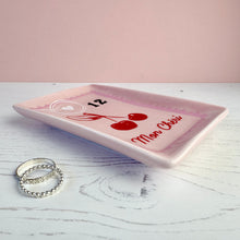Load image into Gallery viewer, Personalised Cherry Trinket and Jewellery Dish