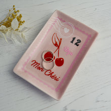 Load image into Gallery viewer, Personalised Cherry Trinket and Jewellery Dish
