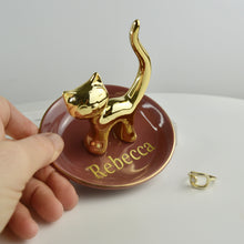 Load image into Gallery viewer, Red Cat Jewellery and trinket Dish