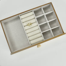 Load image into Gallery viewer, Personalised Modern White jewellery Box - Large