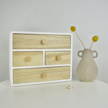 Load image into Gallery viewer, Personalised Modern White jewellery Box - Large