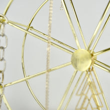 Load image into Gallery viewer, Personalised Gold Wheel Jewellery Stand