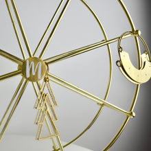 Load image into Gallery viewer, Personalised Gold Wheel Jewellery Stand