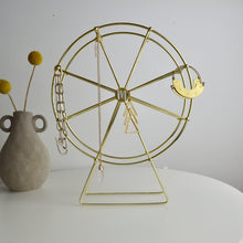 Load image into Gallery viewer, Personalised Gold Wheel Jewellery Stand
