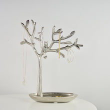 Load image into Gallery viewer, Silver Jewellery Tree Personalised Jewellery Stand
