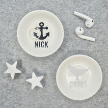 Load image into Gallery viewer, Mini Cufflinks Dish - Whale or Anchor