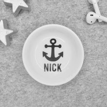 Load image into Gallery viewer, Mini Cufflinks Dish - Whale or Anchor
