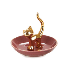 Load image into Gallery viewer, Red Cat Jewellery and trinket Dish