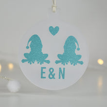 Load image into Gallery viewer, Personalised Frog Christmas Bauble