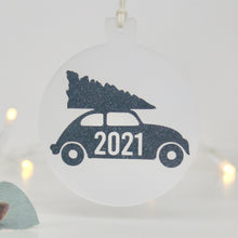 Load image into Gallery viewer, Personalised Car Christmas Tree Decoration