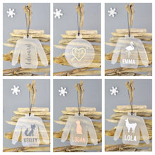 Load image into Gallery viewer, Personalised Snowman Christmas Tree Decoration - Not a Jewellery Box