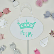 Load image into Gallery viewer, Colourful Crown Hair Bow Holder - Not a Jewellery Box
