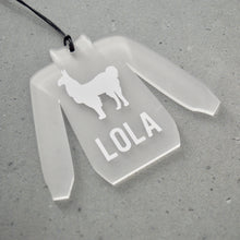 Load image into Gallery viewer, Personalised Llama Christmas Jumper Bauble - Not a Jewellery Box