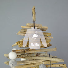 Load image into Gallery viewer, Personalised Flamingo Christmas Jumper Bauble - Not a Jewellery Box