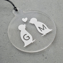 Load image into Gallery viewer, Personalised Penguin Christmas Tree Decoration - Not a Jewellery Box