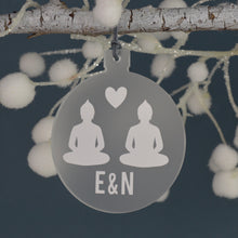 Load image into Gallery viewer, Personalised Buddha Christmas Tree Decoration - Not a Jewellery Box