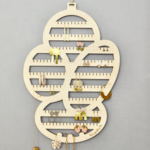 Load image into Gallery viewer, The Large Abstract Wooden Earring Holder
