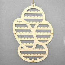 Load image into Gallery viewer, The Large Abstract Wooden Earring Holder