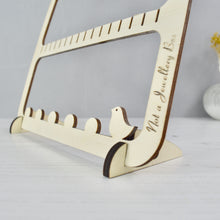 Load image into Gallery viewer, Birdcage Earring Holder - Wooden Display Stand
