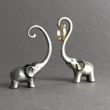 Load image into Gallery viewer, Pewter Elephant Ring Stand - Not a Jewellery Box