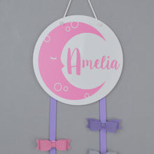 Load image into Gallery viewer, Personalised Moon and Star Hair Bow Holder
