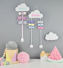 Load image into Gallery viewer, Colourful Cloud Hair Bow Holder - Not a Jewellery Box