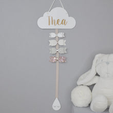 Load image into Gallery viewer, Colourful Cloud Hair Bow Holder