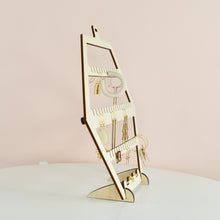 Load image into Gallery viewer, Hexagon Earring Holder - Wooden Display Stand