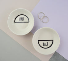 Load image into Gallery viewer, Mini Ring Dish Set - Half & Half - Not a Jewellery Box