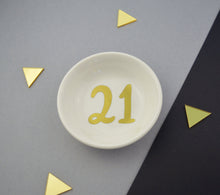 Load image into Gallery viewer, Mini Ring Dish - Birthday Milestone Collection - Not a Jewellery Box