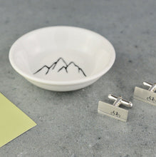 Load image into Gallery viewer, Mini Cufflink Dish - Adventure Collection - Mountains or Bear - Not a Jewellery Box