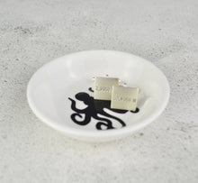 Load image into Gallery viewer, Mini Cufflink Dish - Nautical Collection - Octopus or Compass - Not a Jewellery Box
