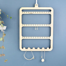Load image into Gallery viewer, Earring Holder - Wooden Jewellery Hanger - Not a Jewellery Box