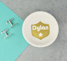 Load image into Gallery viewer, Mini Cufflinks Dish - Sheriff Badge Collection - Not a Jewellery Box
