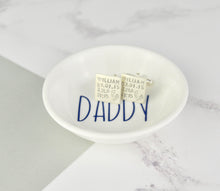 Load image into Gallery viewer, Mini Cufflinks Dish - Personalised Collection - Not a Jewellery Box