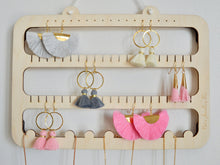 Load image into Gallery viewer, Wooden Earring Holder & Necklace Display - Not a Jewellery Box
