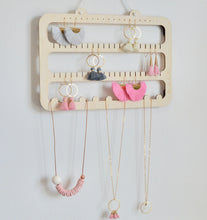 Load image into Gallery viewer, Wooden Earring Holder &amp; Necklace Display - Not a Jewellery Box
