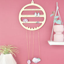 Load image into Gallery viewer, Circle Earring Holder - Wooden Jewellery Organiser - Not a Jewellery Box
