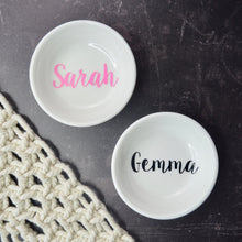 Load image into Gallery viewer, Personalised Mini Jewellery Dish - Script - Not a Jewellery Box