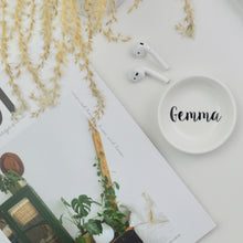Load image into Gallery viewer, Personalised Mini Jewellery Dish - Script - Not a Jewellery Box