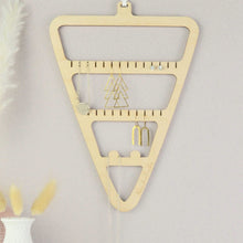 Load image into Gallery viewer, Triangle Earring Holder - Wooden jewellery Display Organiser - Not a Jewellery Box
