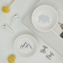 Load image into Gallery viewer, Mini Cufflink Dish - Adventure Collection - Mountains or Bear - Not a Jewellery Box