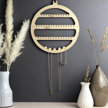 Load image into Gallery viewer, Circle Earring Holder - Wooden Jewellery Organiser - Not a Jewellery Box

