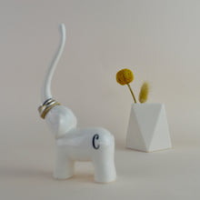 Load image into Gallery viewer, Elephant Ring Display Stand - White - Not a Jewellery Box