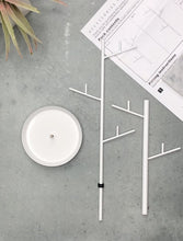 Load image into Gallery viewer, Personalised Tall Jewellery or Earring Stand - White - Not a Jewellery Box