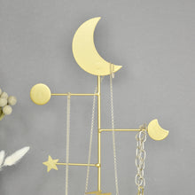 Load image into Gallery viewer, Personalised celestial jewellery stand - gold - Not a Jewellery Box