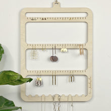 Load image into Gallery viewer, The Large Wooden Earring Holder - Not a Jewellery Box