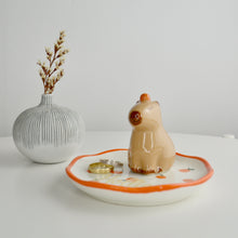 Load image into Gallery viewer, Personalised Capybara &amp; Oranges Trinket Dish
