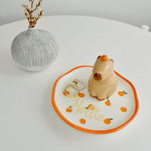 Load image into Gallery viewer, Personalised Capybara &amp; Oranges Trinket Dish
