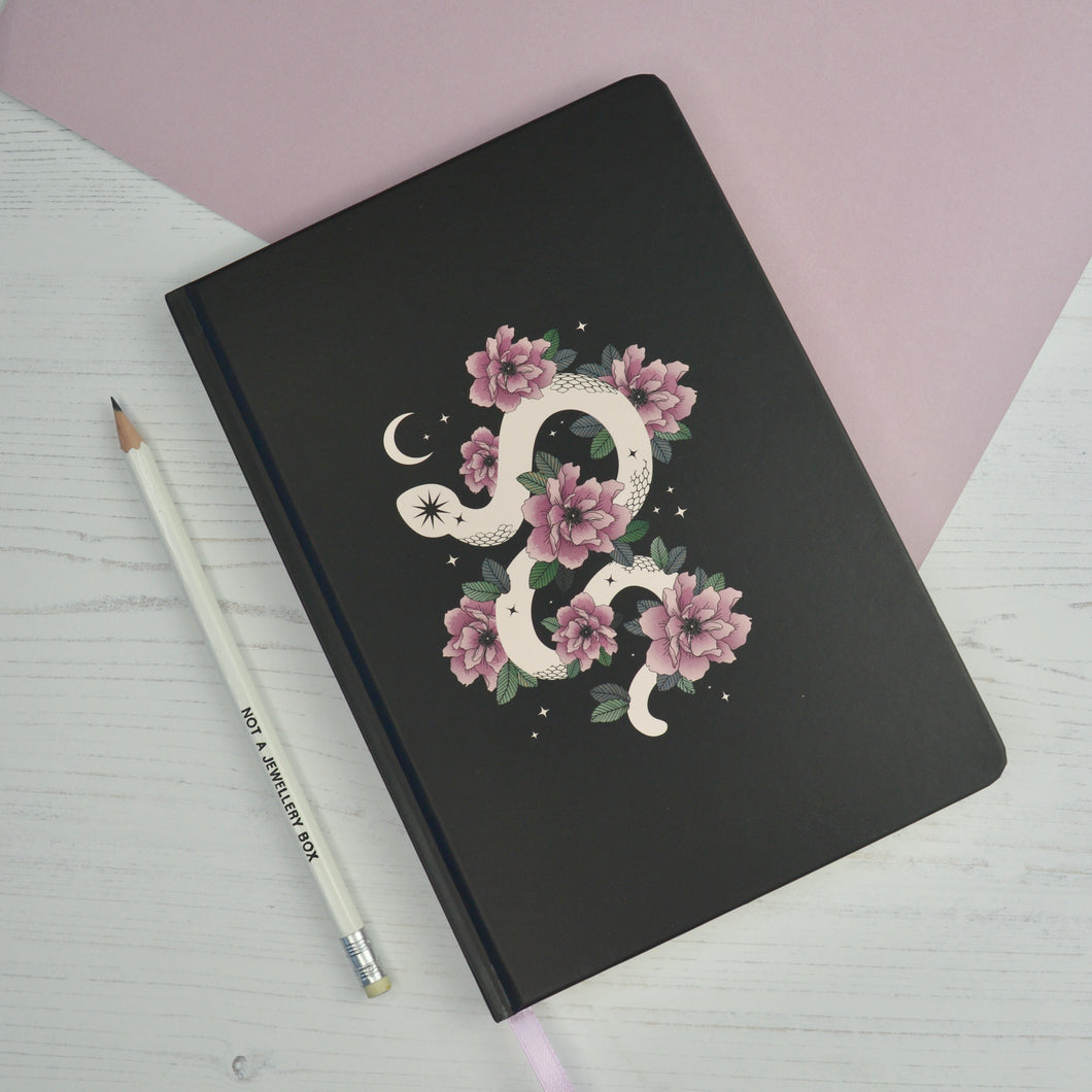 Personalised Serpent Notebook – Custom Gratitude Diary & Mindful Planner Gift